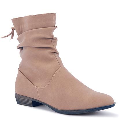 Image of Boots. Product name - Dayley Women's Boot Flat CAMEL Novo Boots in Camel colour by brand - NOVO