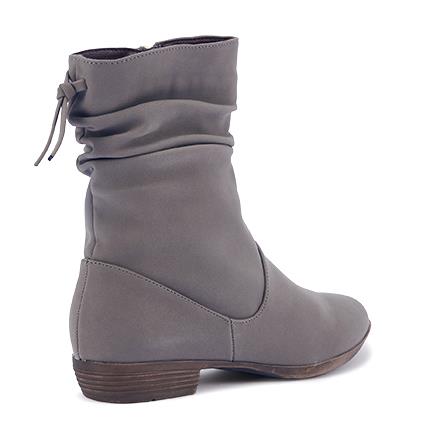 Image of Boots. Product name - Dayley Women's Boot Flat TAUPE Novo Boots in Taupe colour by brand - NOVO