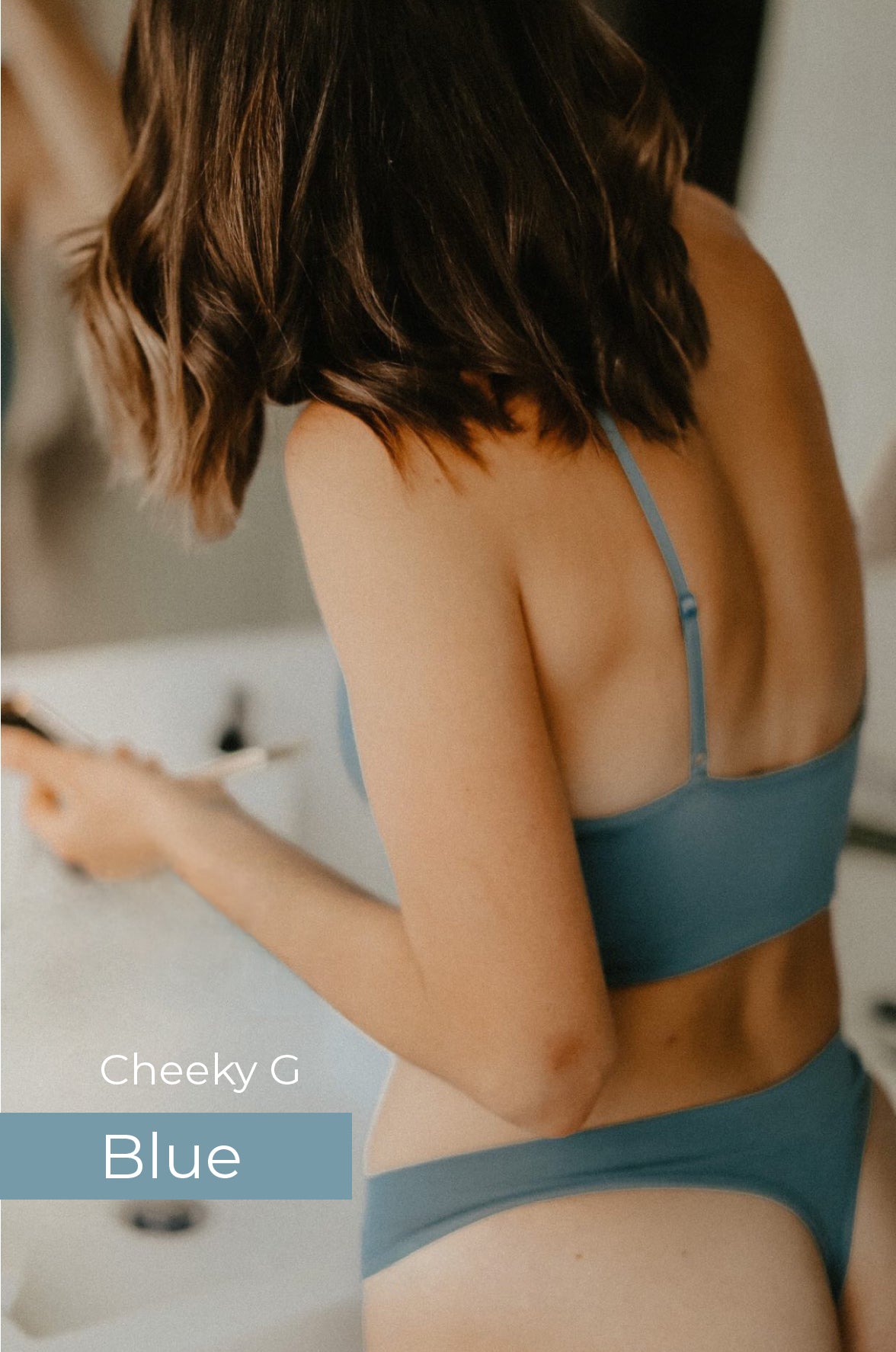 CHEEKY G STRING - BLUE