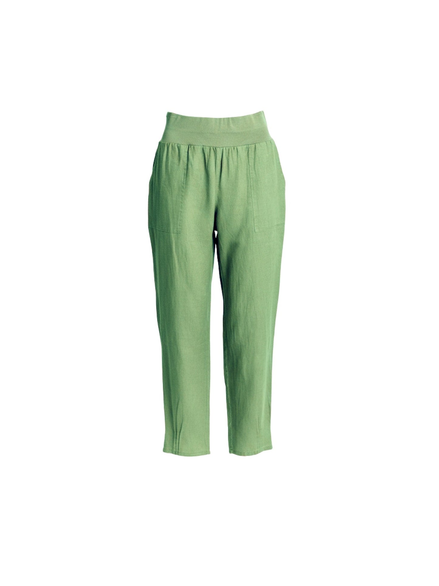 Gordon Smith Sarah Linen Pleat Hem Pant (Fern)