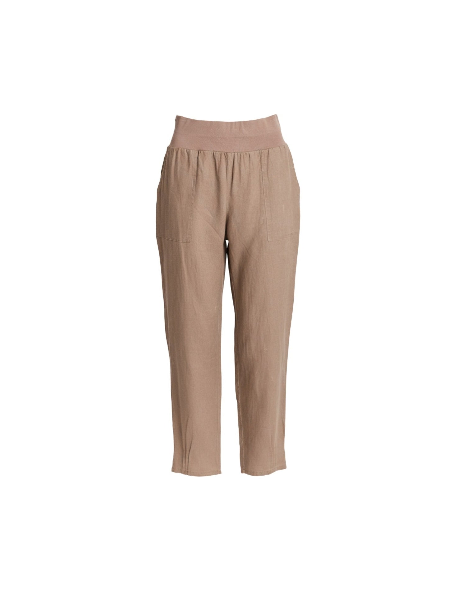 Gordon Smith Sarah Linen Pleat Hem Pant (Mocha)