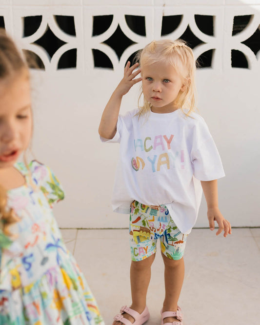 Image of T-Shirts. Productname: Walnut Melbourne Felix Tee in Vacay Yay colour by brand - Walnut Melbourne