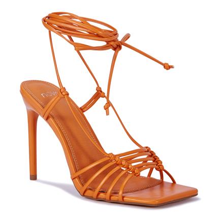Image of Sandals. Product name - Zorica Women's Fast Fashion PAPAYA Novo Sandals in Papaya colour by brand - NOVO