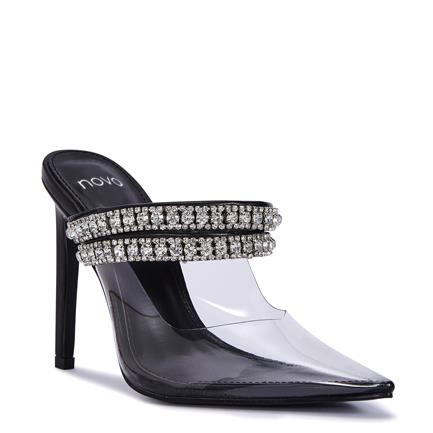 Image of Sandals. Product name - Zidney Women's Fast Fashion BLACK Novo Sandals in Black colour by brand - NOVO