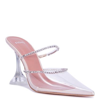 Image of Sandals. Product name - Zerada Women's Fast Fashion Nude Novo Sandals in Nude colour by brand - NOVO
