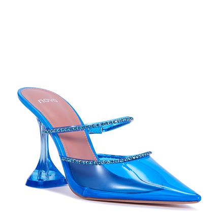 Image of Sandals. Product name - Zerada Women's Fast Fashion BLUE Novo Sandals in Blue colour by brand - NOVO