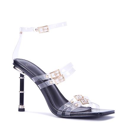 Image of Sandals. Product name - Zagger Women's Fast Fashion BLACK Novo Sandals in Black colour by brand - NOVO