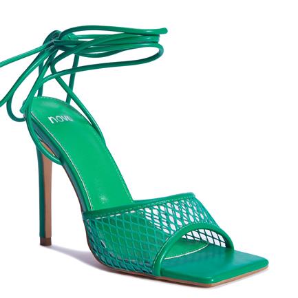 Image of Sandals. Product name - Zoochie Women's Fast Fashion GREEN Novo Sandals in Green colour by brand - NOVO