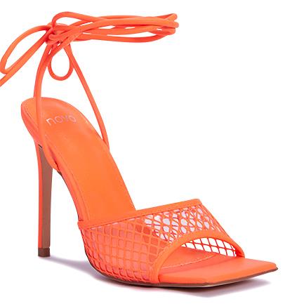 Image of Sandals. Product name - Zoochie Women's Fast Fashion ORANGE Novo Sandals in Orange colour by brand - NOVO