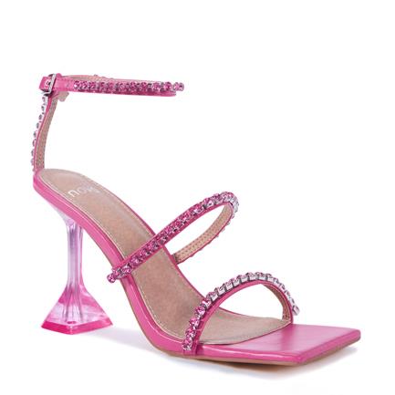 Image of Sandals. Product name - Zee Women's Fast Fashion Magenta Novo Sandals in Magenta colour by brand - NOVO