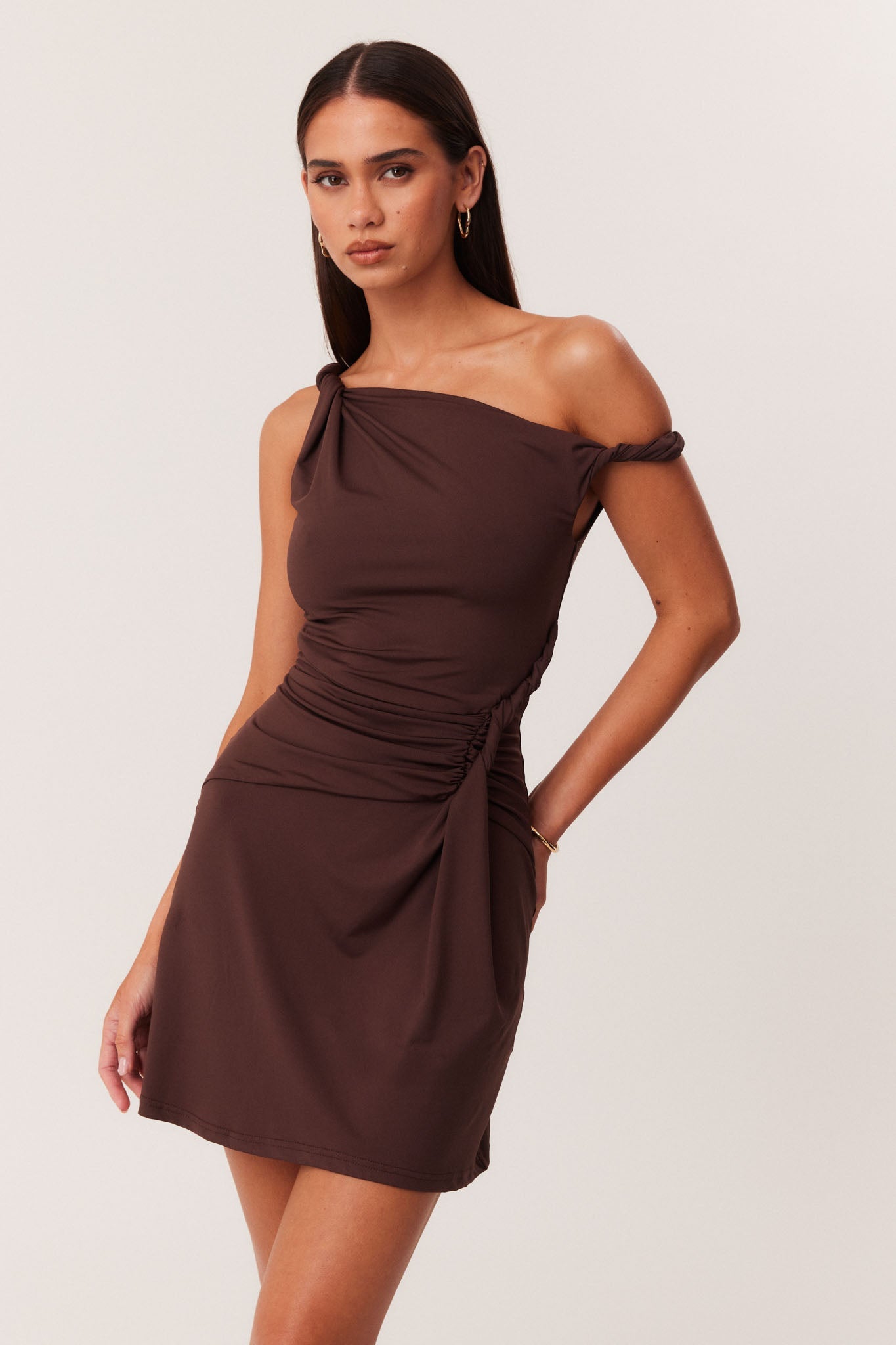 SNDYS CASSIDY MINI DRESS (Chocolate)
