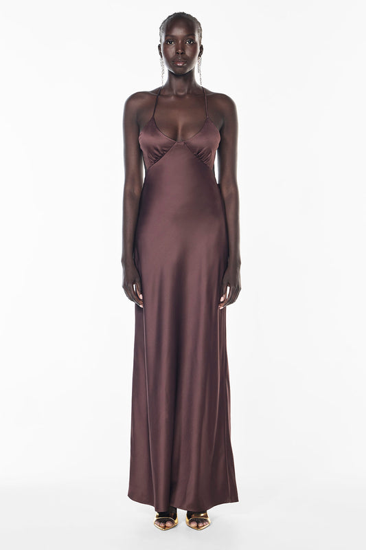 Image of Dresses. Productname: Saturation Point Slip Dress in MOCHA colour by brand - Manning Cartell