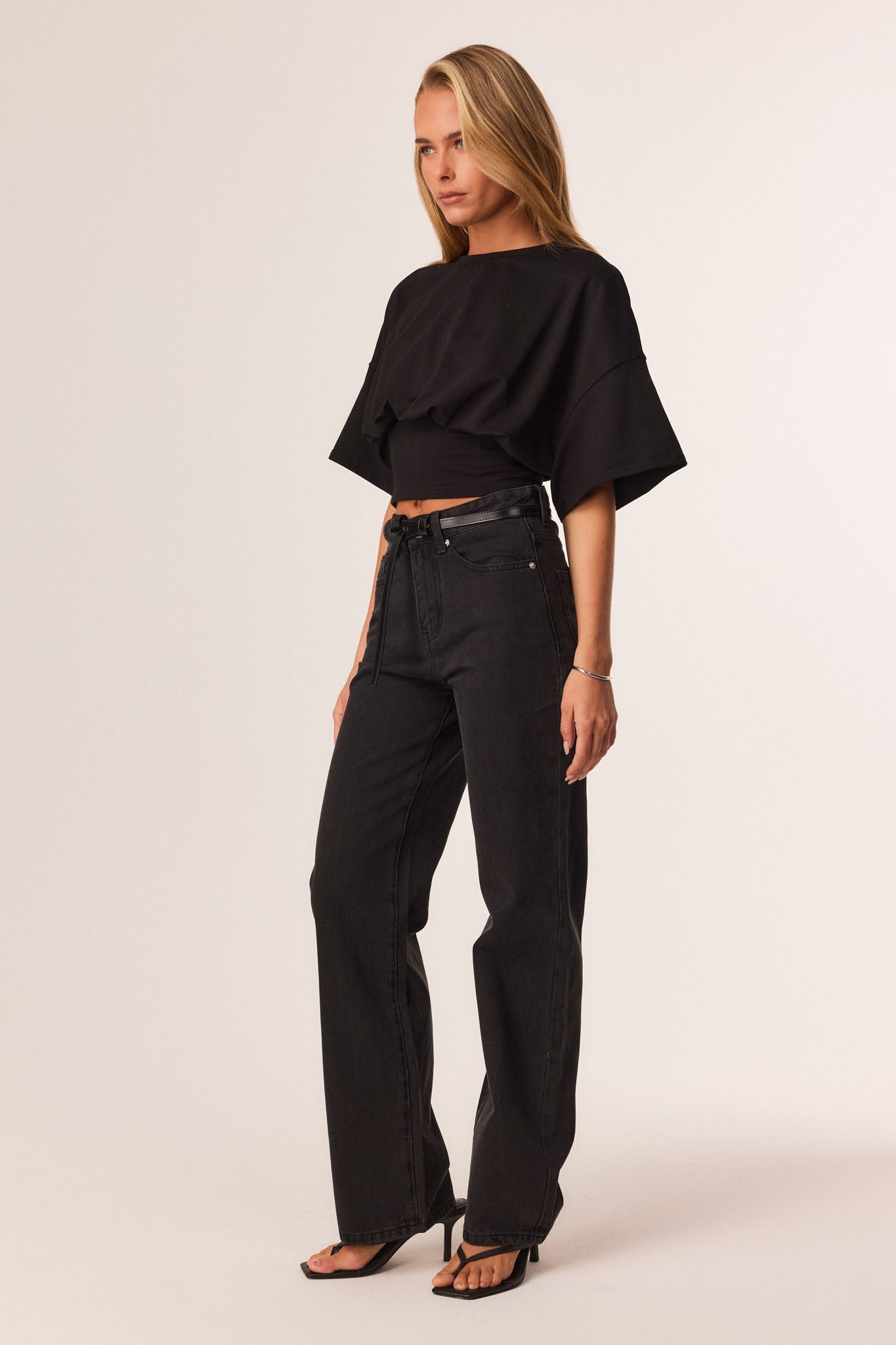 SNDYS BLANCA CORSET TEE (Black)