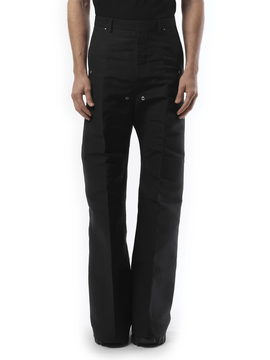 Image of a model wearing Pants. Productname: RICK OWENS Tailored Belas in BLACK colour by brand - RICK OWENS