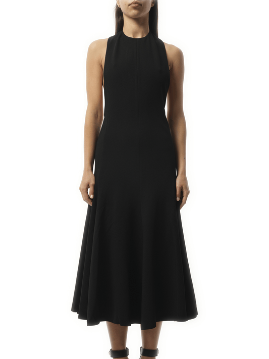Image of a model wearing Dress. Productname: JACQUEMUS La Robe Favola in Black colour by brand - JACQUEMUS