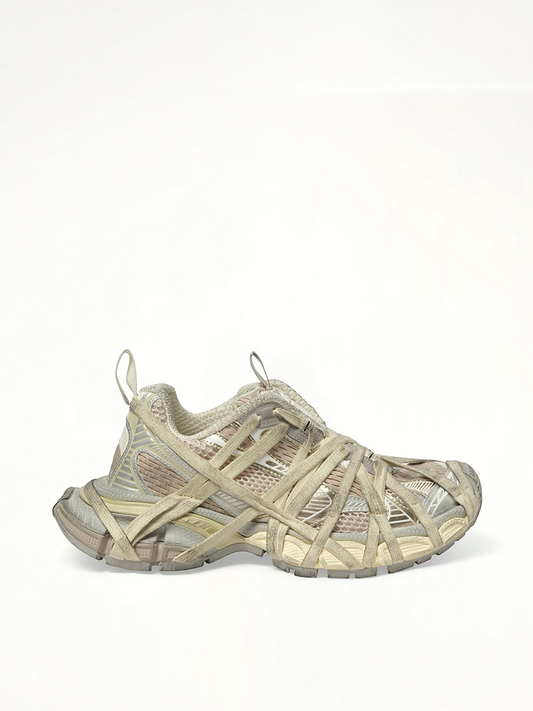 Image of Sneakers. Productname: BALENCIAGA 3XL Extreme Laces Sneaker in White colour by brand - BALENCIAGA