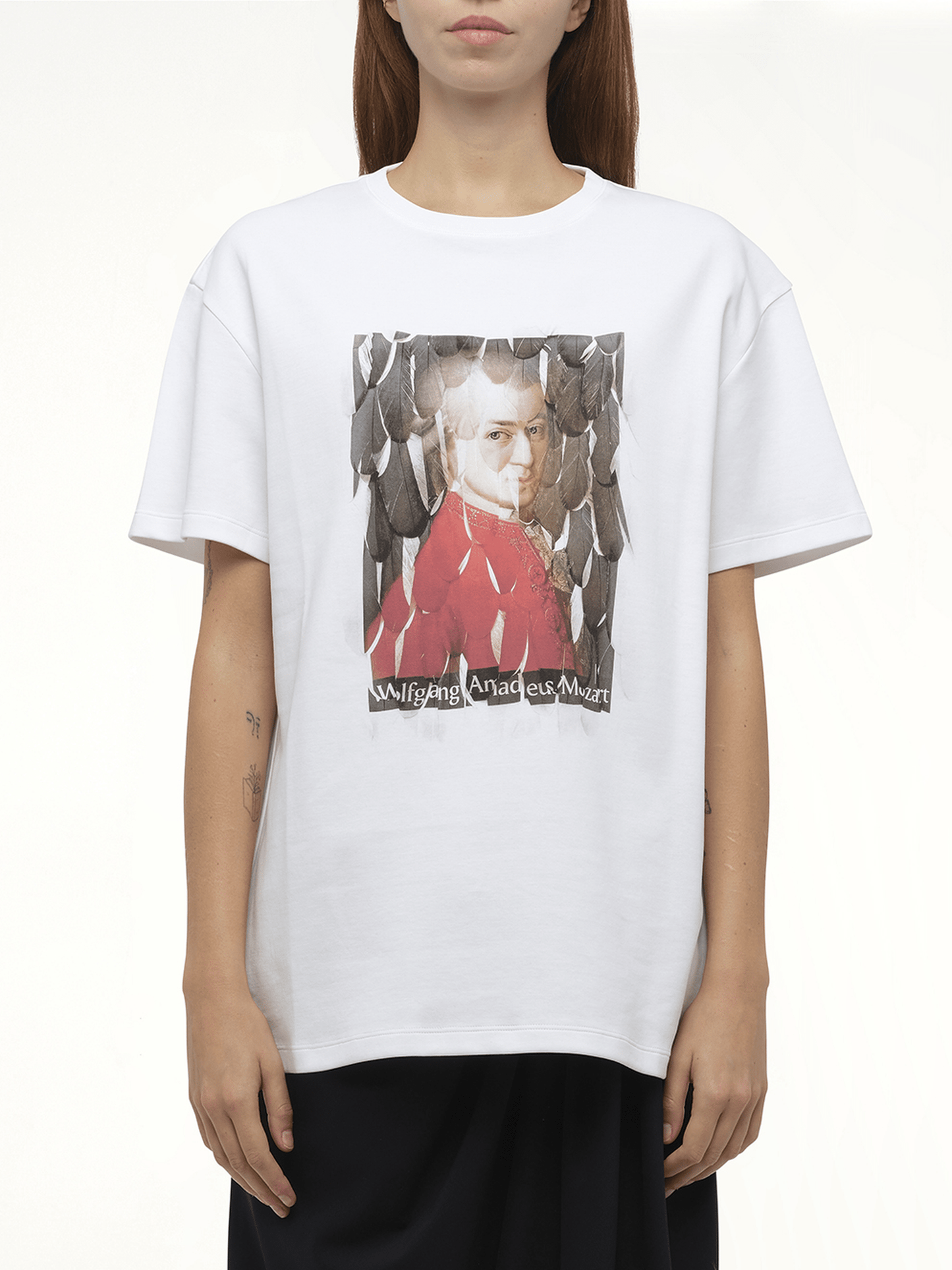 Image of a model wearing Tops. Productname: LOEWE Wolfgang Relaxed T-Shirt in Multicolor colour by brand - LOEWE