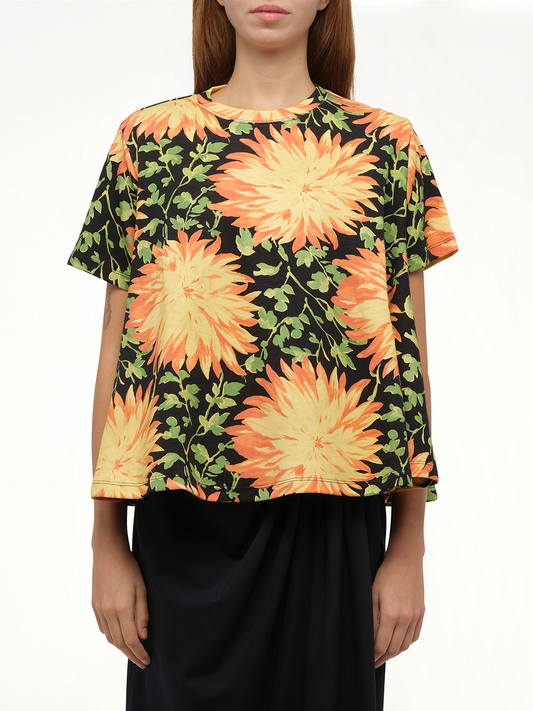 Image of a model wearing Tops. Productname: LOEWE Trapeze Top in Multicolour colour by brand - LOEWE