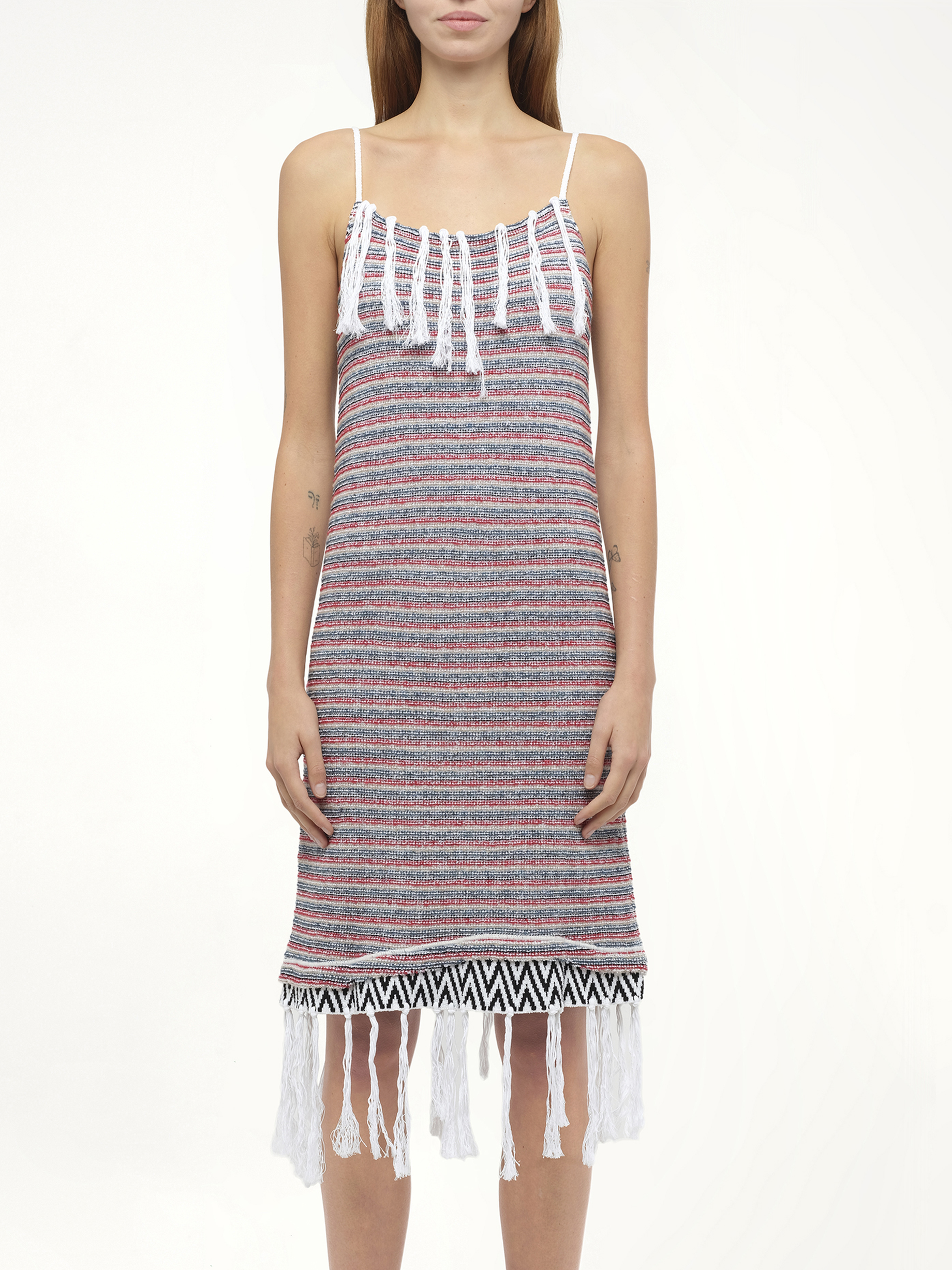 Image of Dresses. Product name - Loewe x Paula Strappy Dress in White colour by brand - LOEWE