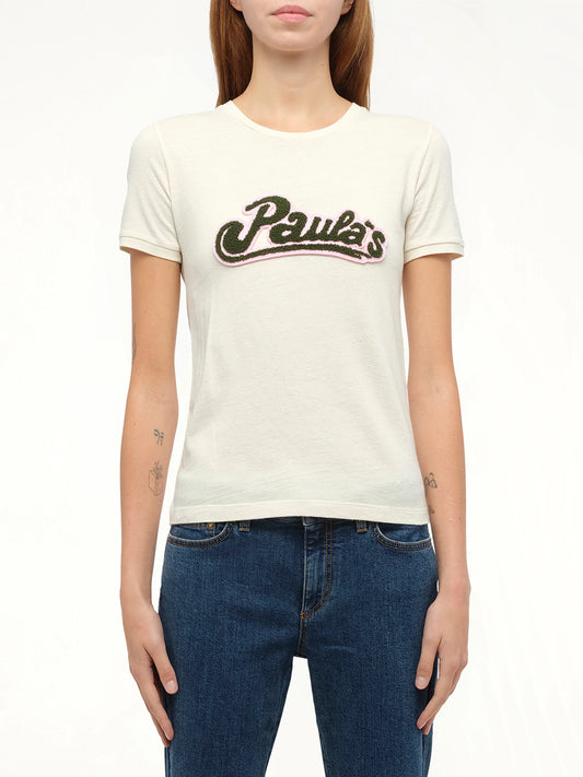 Image of T-Shirts. Product name - Loewe x Paula T-Shirt in White colour by brand - LOEWE