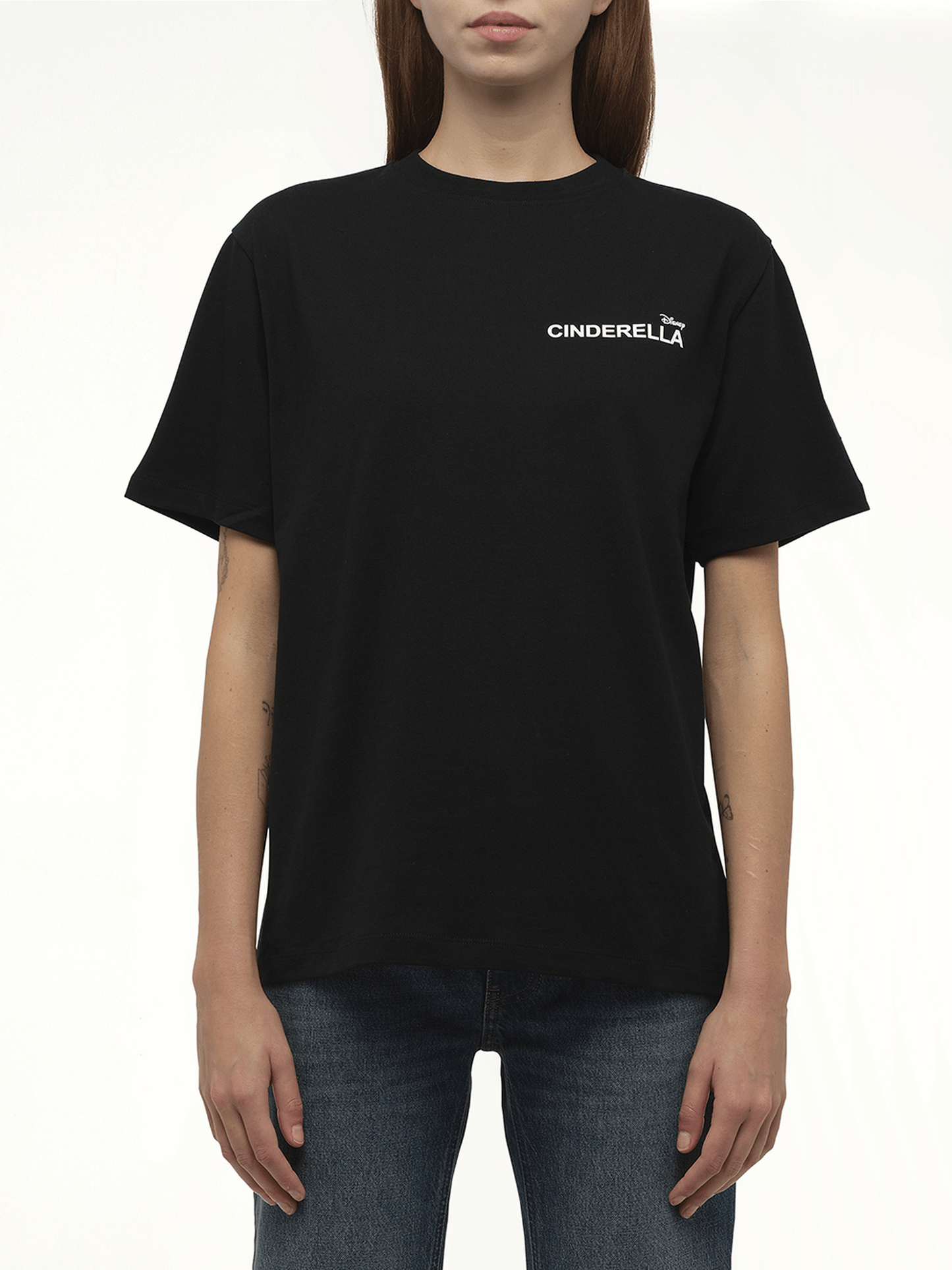 Image of T-Shirts. Product name - Disney x Coperni Cinderella T-Shirt in Black colour by brand - COPERNI