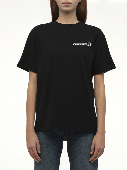 Image of T-Shirts. Product name - Disney x Coperni Cinderella T-Shirt in Black colour by brand - COPERNI