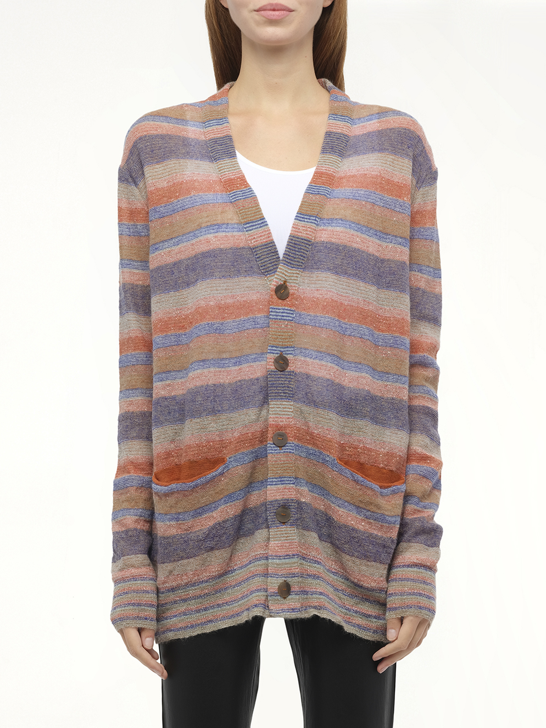 Image of Cardigans. Product name - Loewe x Paula Stripe Cardigan in Multicolour colour by brand - LOEWE