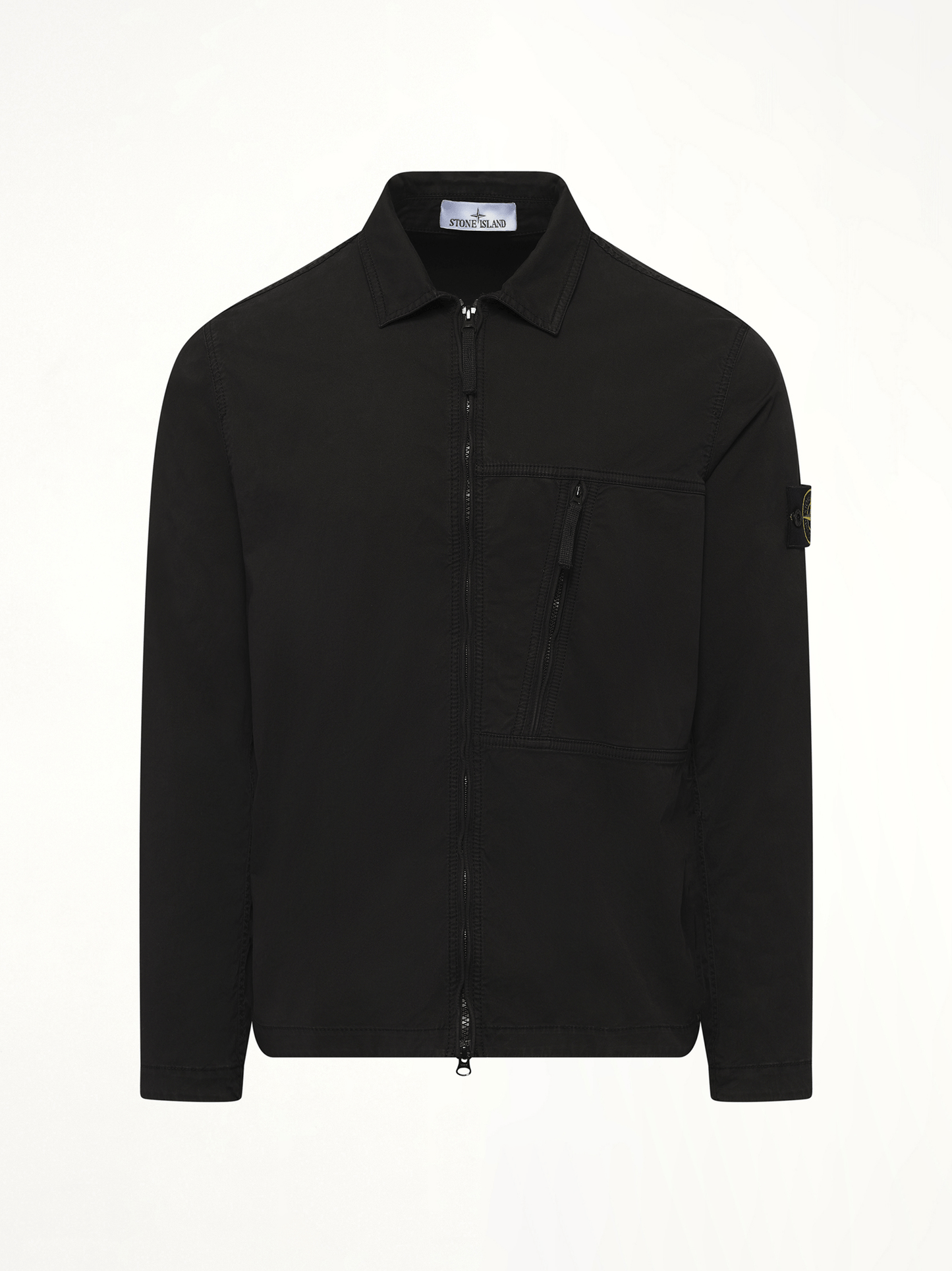 STONE ISLAND 120000 Supima Overshirt (Black)