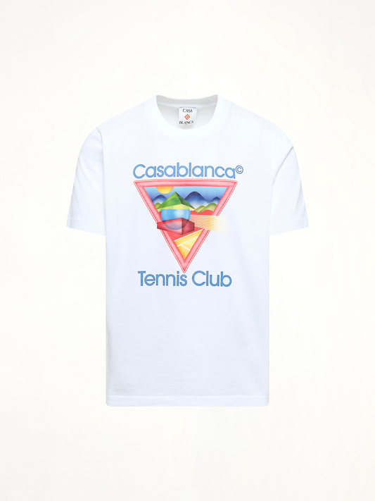 CASABLANCA Tennis Club Icon T-Shirt (White)