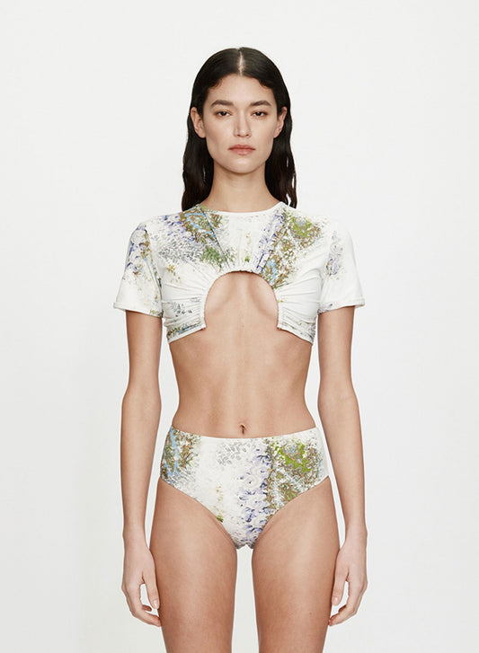 Image of Swimwear. Productname: CHRISTOPHER ESBER Absence U Prong Tee in Print colour by brand - CHRISTOPHER ESBER
