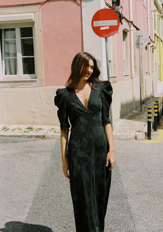 Image of Dresses. Productname: Auguste The Label Adley Midi Dress in Black colour by brand - Auguste The Label