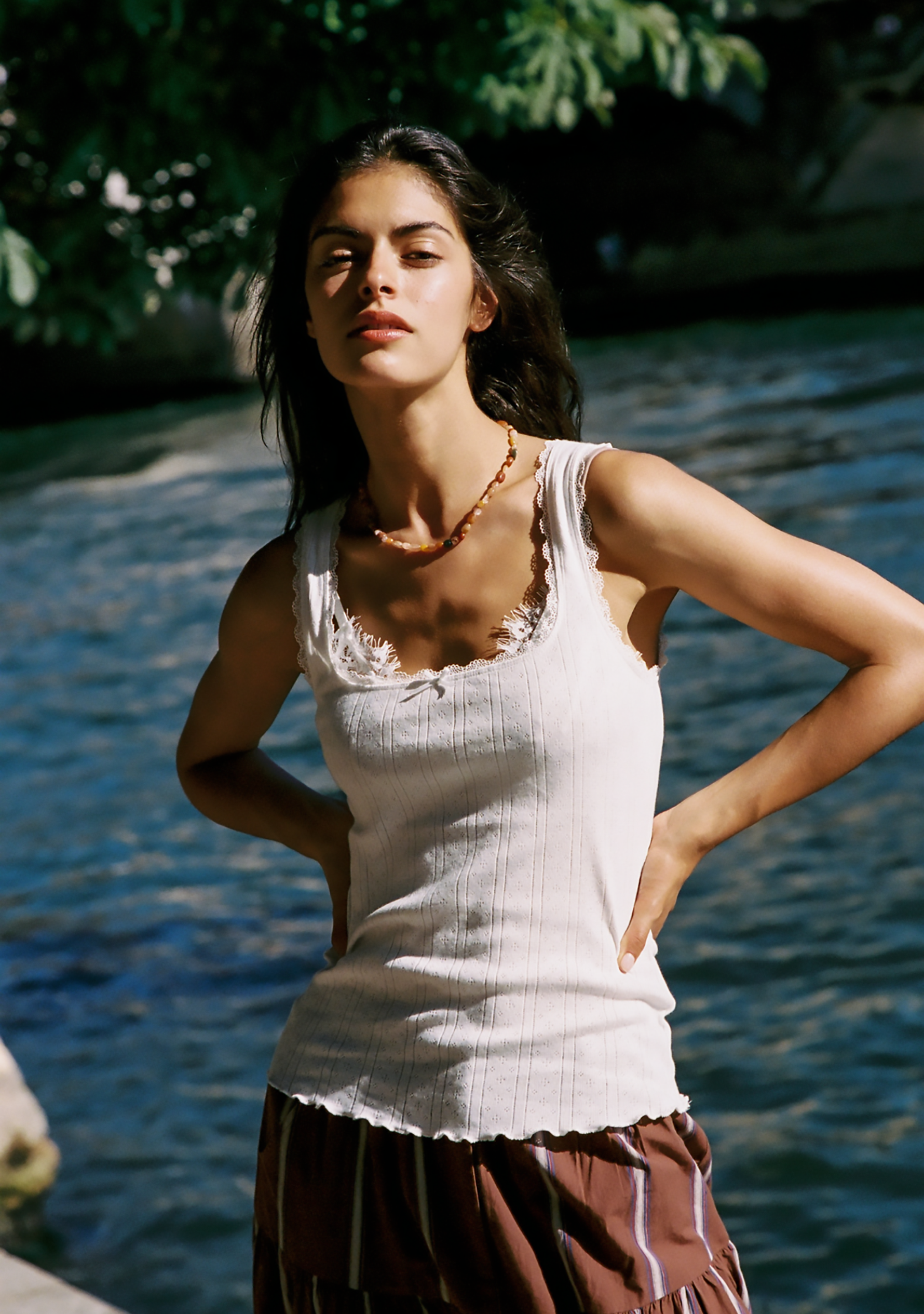 Image of T-Shirts. Productname: Auguste The Label Mazie Tank in Print colour by brand - Auguste The Label