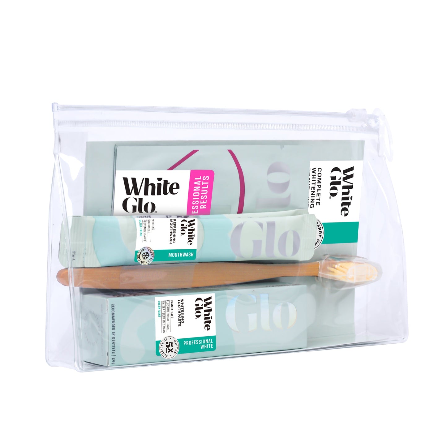 White Glo Complete Whitening Travel Kit