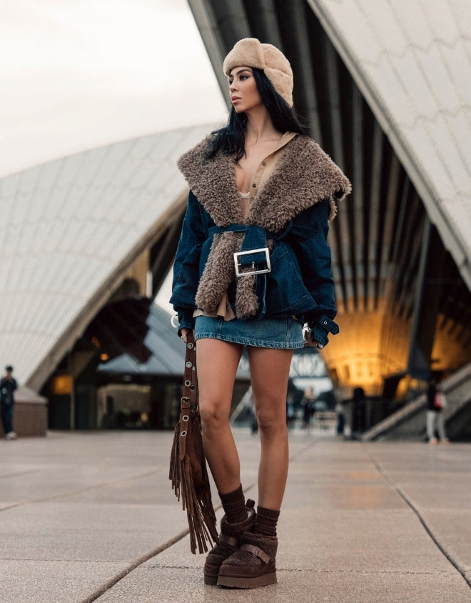 EVERAU® Short Maphie Boots (Chestnut)