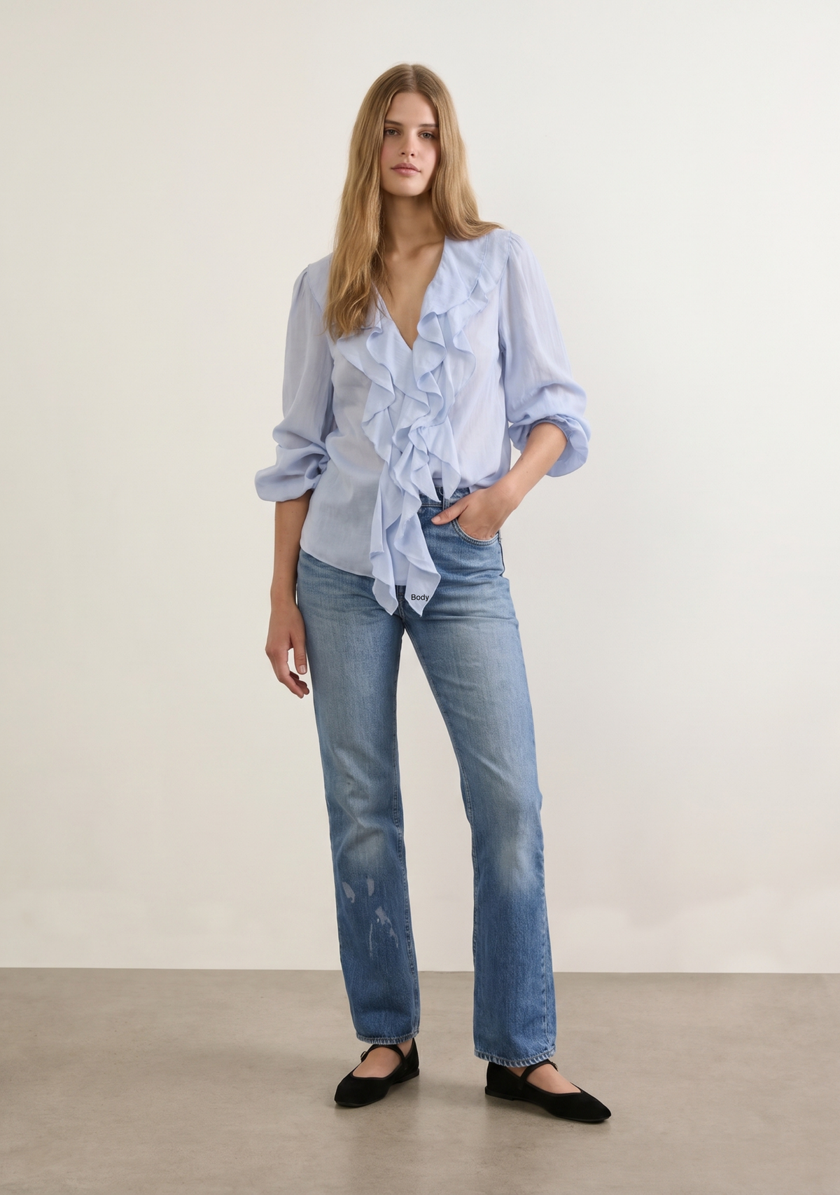 Image of Shirts. Productname: Auguste The Label Celina Blouse in Blue colour by brand - Auguste The Label