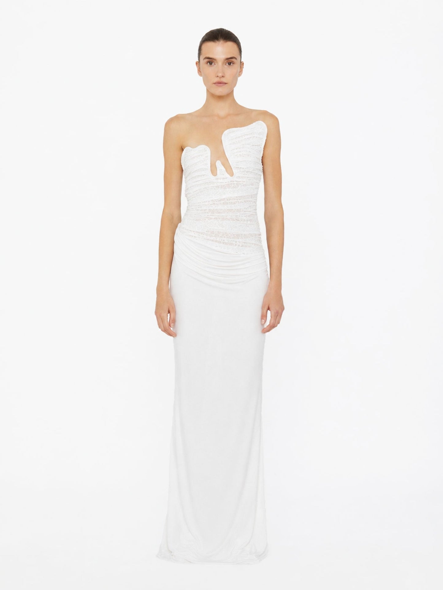 CHRISTOPHER ESBER Salacia Lace Gown (White)