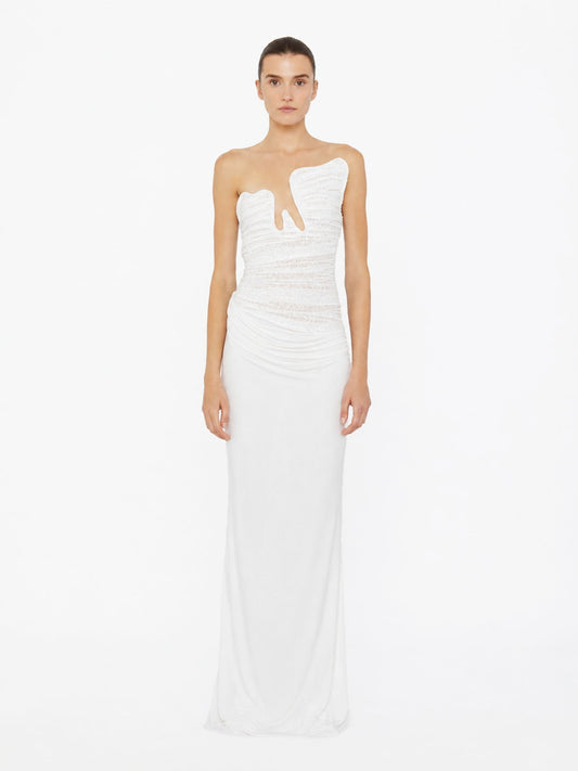 CHRISTOPHER ESBER Salacia Lace Gown (White)
