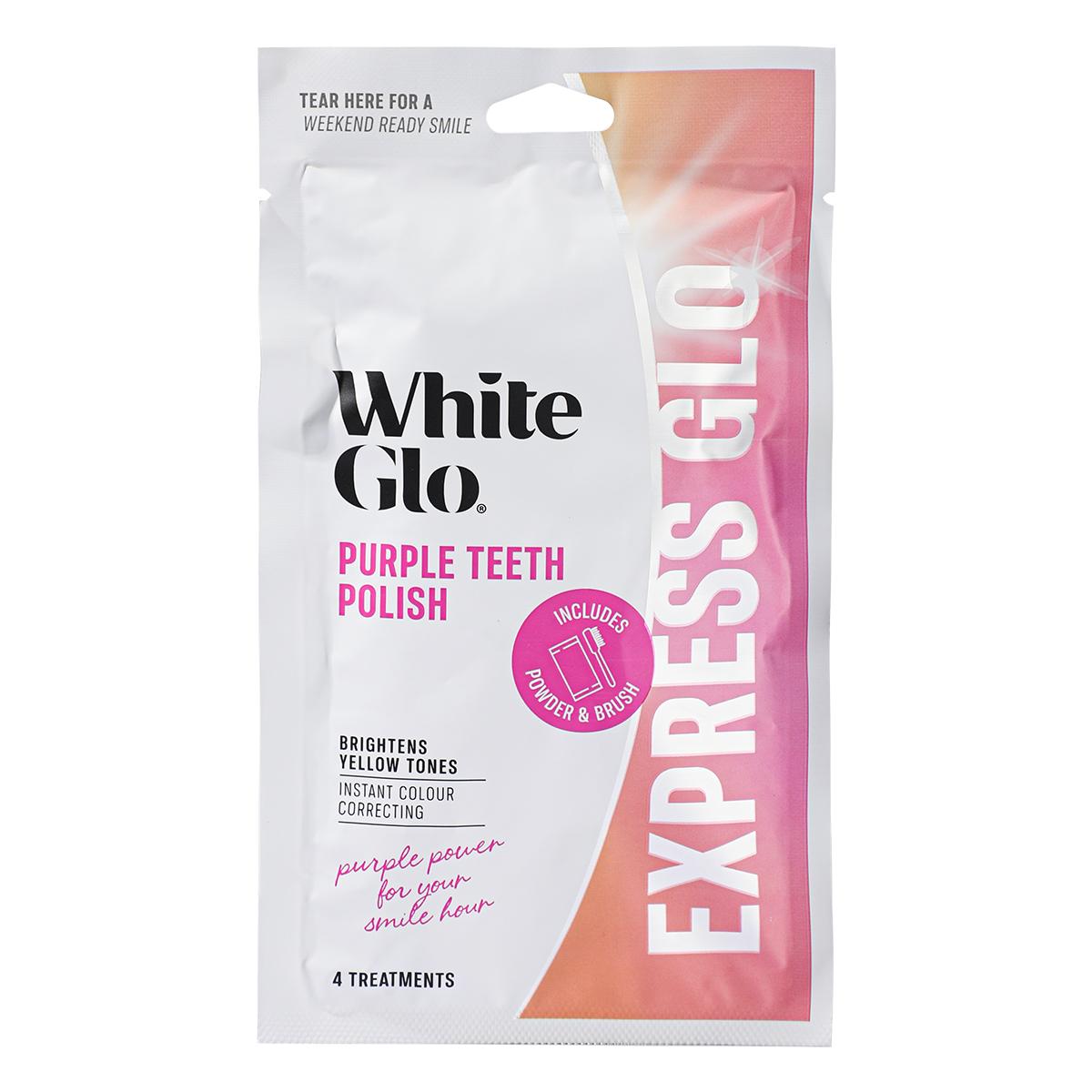 Image of Teeth Whiteners. Product name - Purple Polish in colour by brand - White Glo