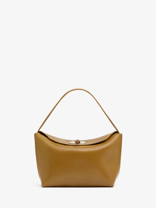 Image of Bags. Product name - Turnlock Shoulder Bag in Cedar colour by brand - CHRISTOPHER ESBER