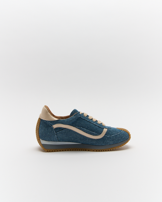 Image of Sneakers. Product name - Winnie Sneaker in Denim colour by brand - Walnut Melbourne