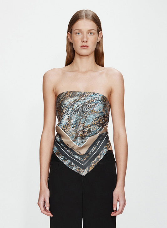 Image of Scarves & Shawls. Productname: CHRISTOPHER ESBER Serpent Silk Scarf in Serpent colour by brand - CHRISTOPHER ESBER