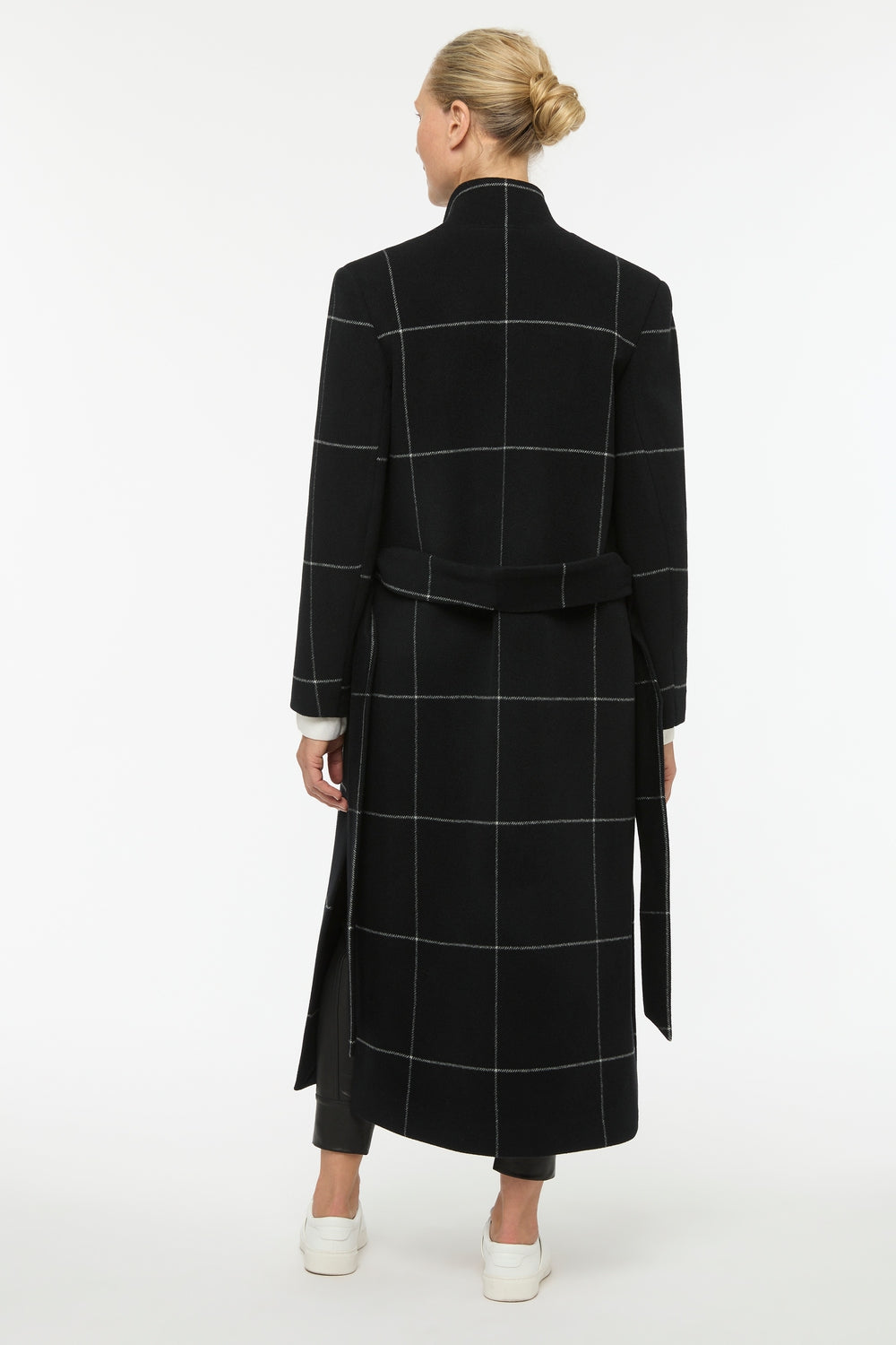 Windowpane Check Coat (Black Check)
