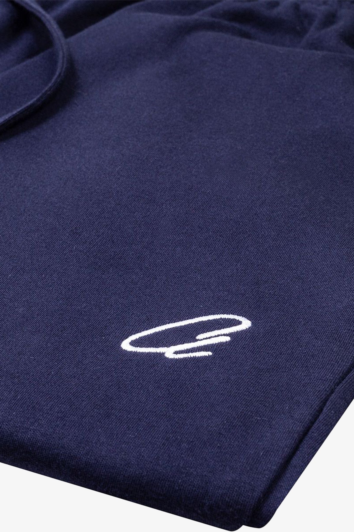 Image of a model wearing Shorts. Product name - Rise Navy Sleep Shorts in Navy colour by brand - Anthony Squires
