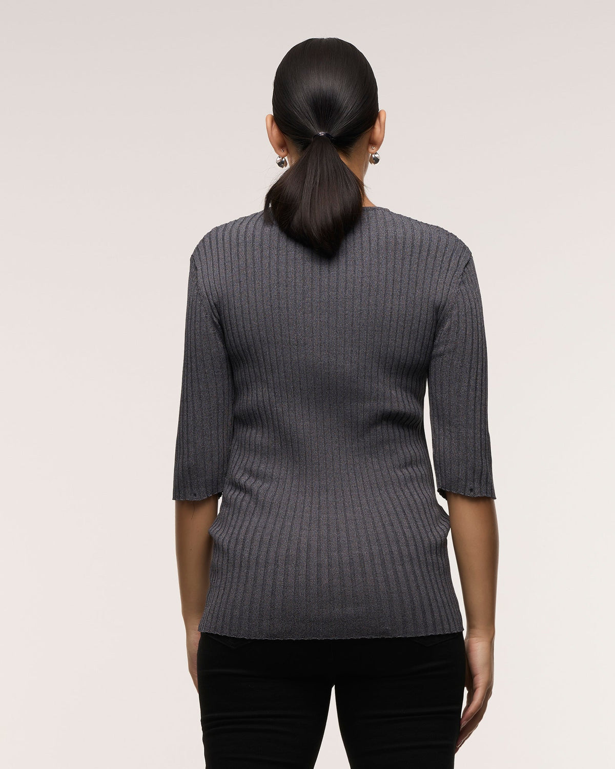 Soon Maternity 2-way Sleeve Feeding Top (Grey)
