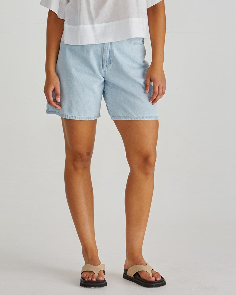 Sass Clothing Sabine Denim Shorts (Bleach)