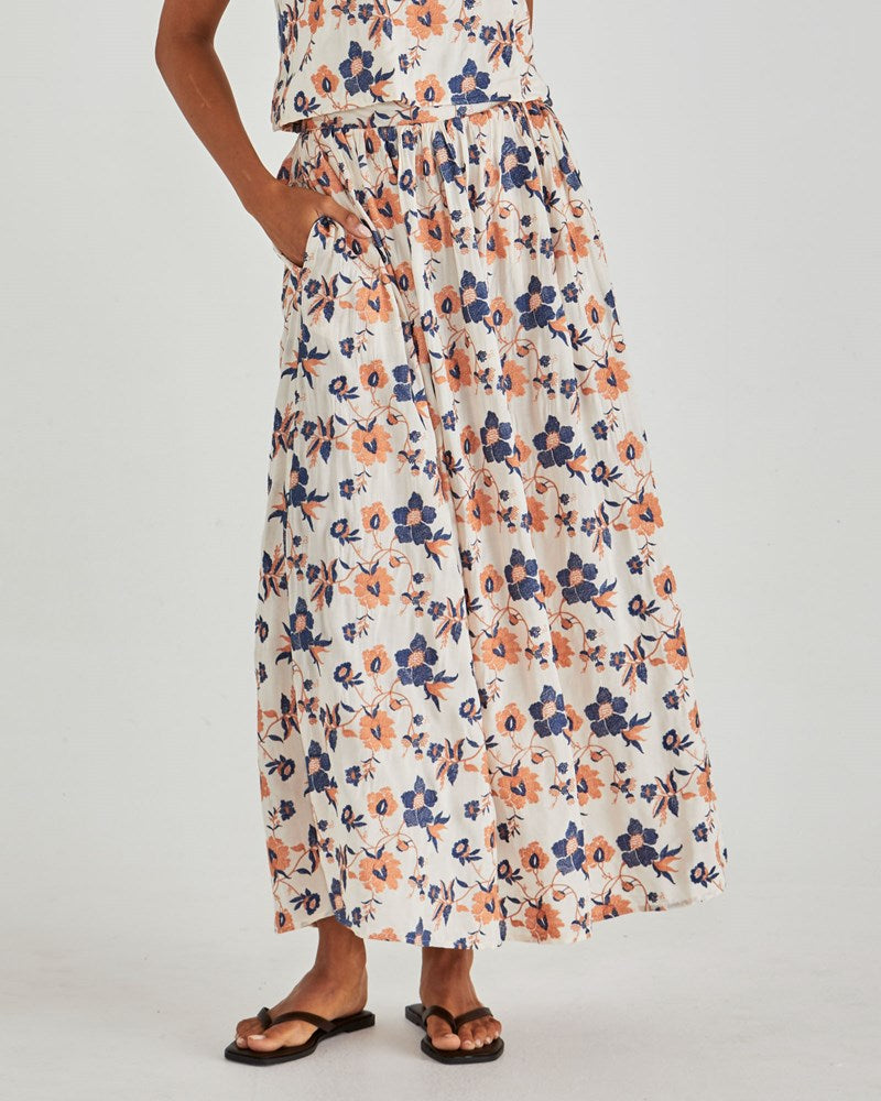 Sass Clothing Luca Full Skirt (Floral Embroidery)