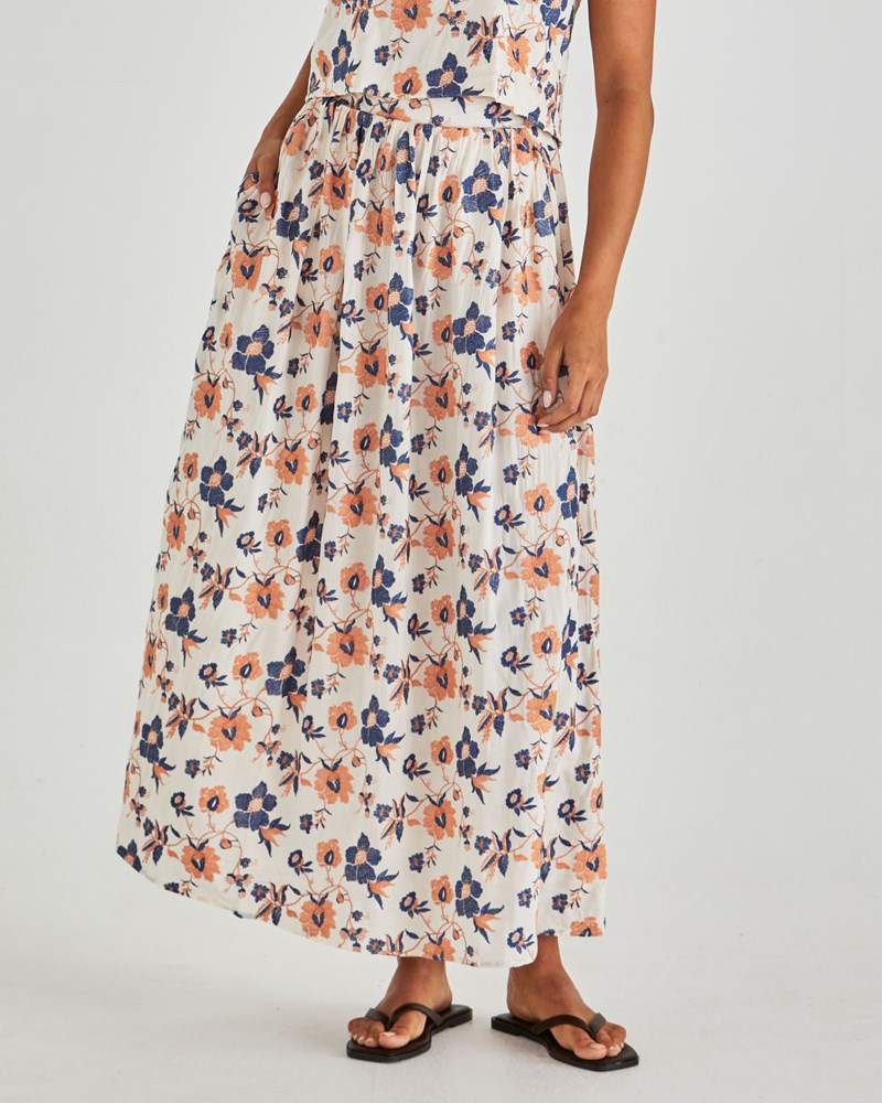 Sass Clothing Luca Full Skirt (Floral Embroidery)