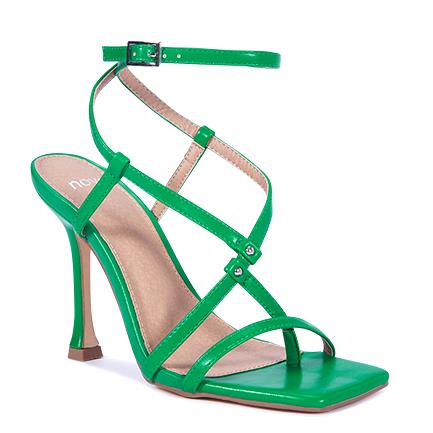 Image of Sandals. Product name - Zaxon Women's Fast Fashion GREEN Novo Sandals in Green colour by brand - NOVO