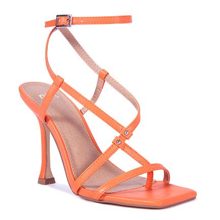 Image of Sandals. Product name - Zaxon Women's Fast Fashion ORANGE Novo Sandals in Orange colour by brand - NOVO