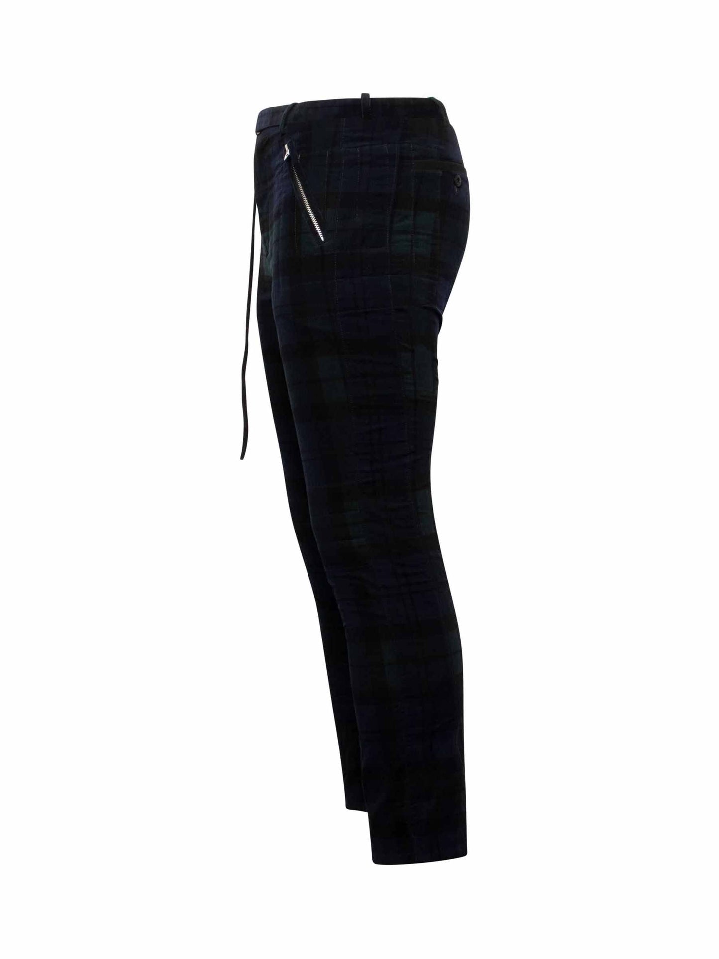 SACAI Check Corduroy Pants (Black)
